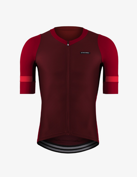 Maillot Etxeondo Mendi Granate/Rojo