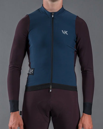 MAILLOT ML YULE 2.0 NAVY/WINE